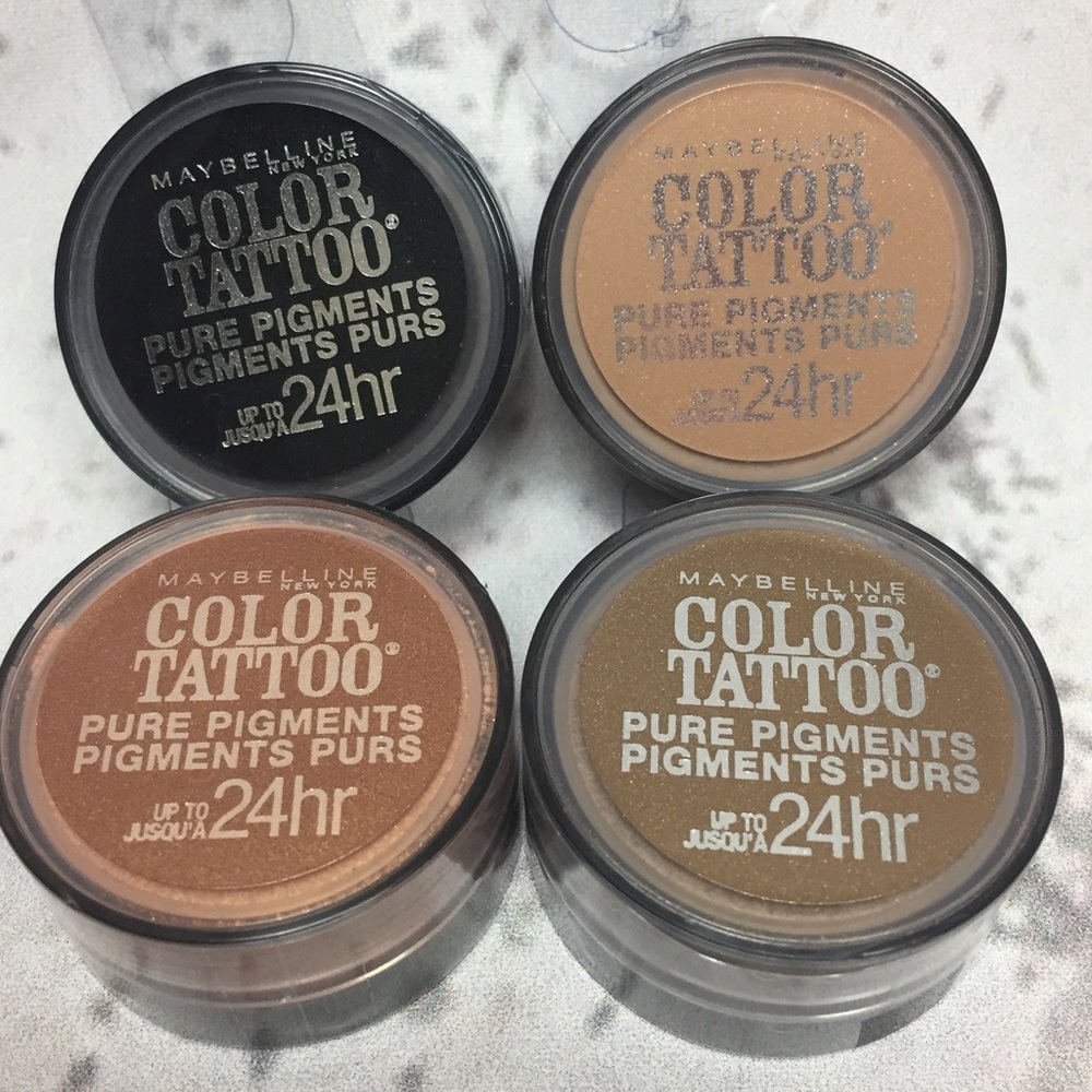 MAYBELLINE Color Tattoo Eyeshadow Smokey LOT OF 4! - Picture 1 of 2